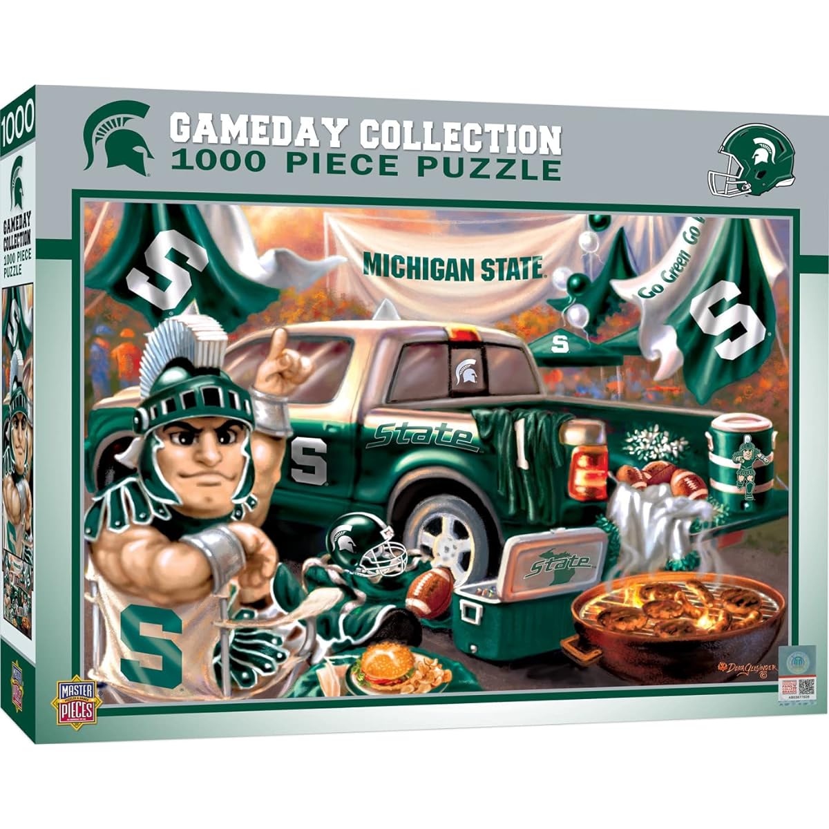 MasterPieces NCAA Game Day Puzzle Collection - Michigan State University NCAA Game Day Collection 1000 Piece Jigsaw Puzzle