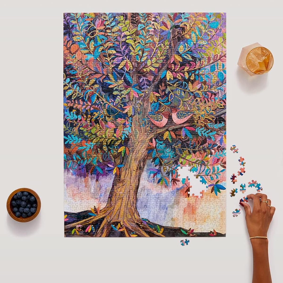 Illuminated Tree Gold Foil | 1000 Piece Jigsaw Puzzle