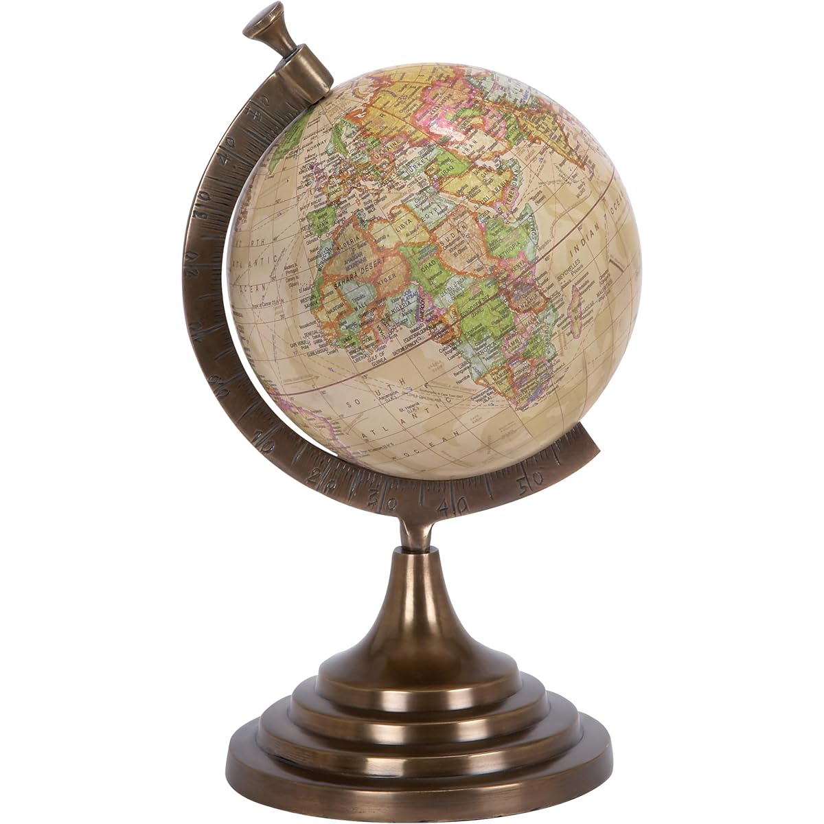 [Deco 79] Deco 79 Aluminum Globe Decor for Your Kids 28326 [Parallel Import]