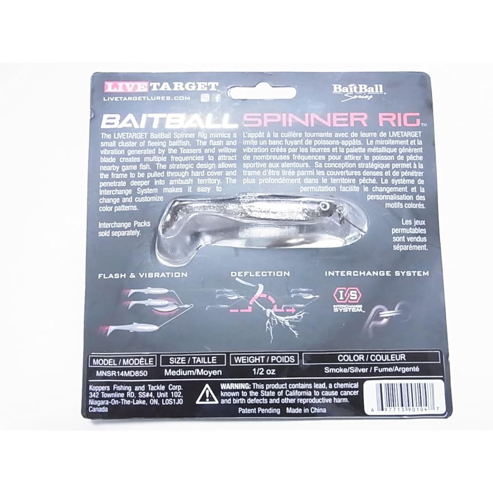 Live Target Bait Ball Spinner Rig LIVE TARGET BATBALL SPINNER RIG 1/2oz M size [parallel import goods]