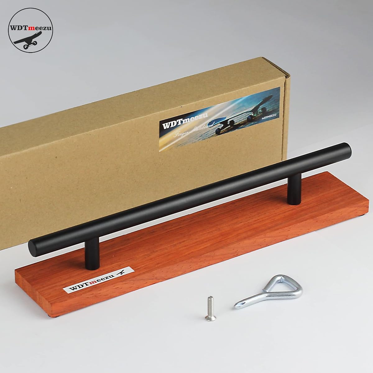 WDTMEEZU Professional Fingerboard Rails Metal Rails for Fingerboard Finger Skateboard Park Props 10" Long