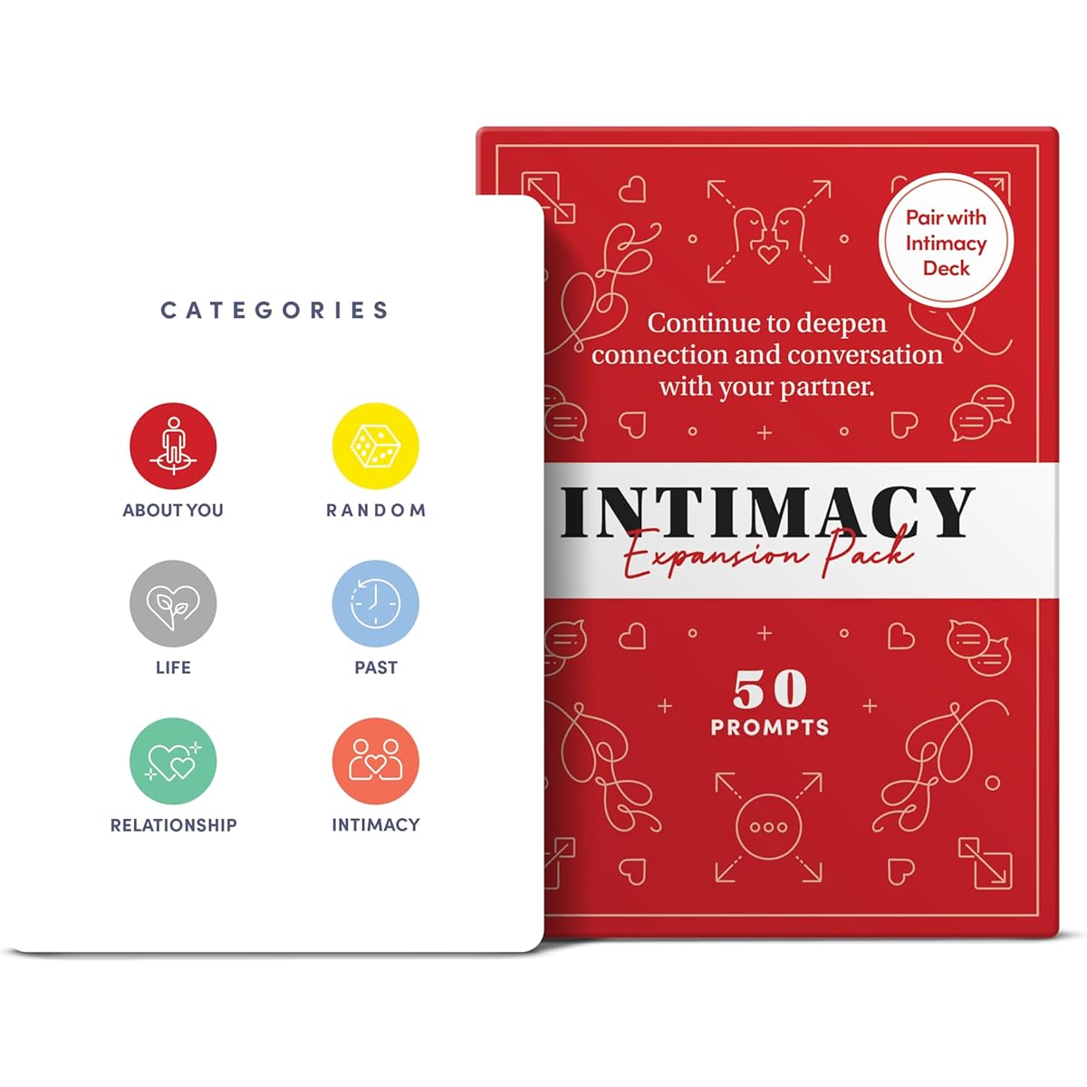 BestSelf Intimacy Deck Expansion Pack 50 Conversation Starters Meaningful Couple Games Perfect Valentine's Day Card Game for Couples and Couples