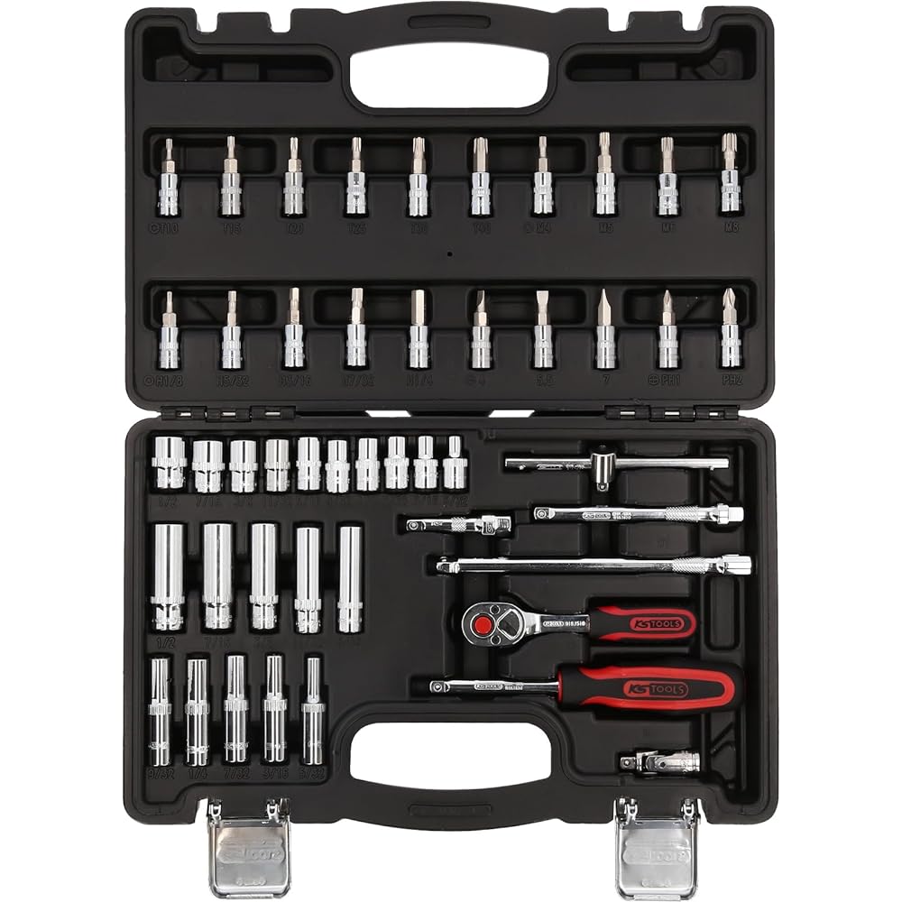KS TOOLS 1/4" CHROMEplus Socket set 47 pcs 918.0847