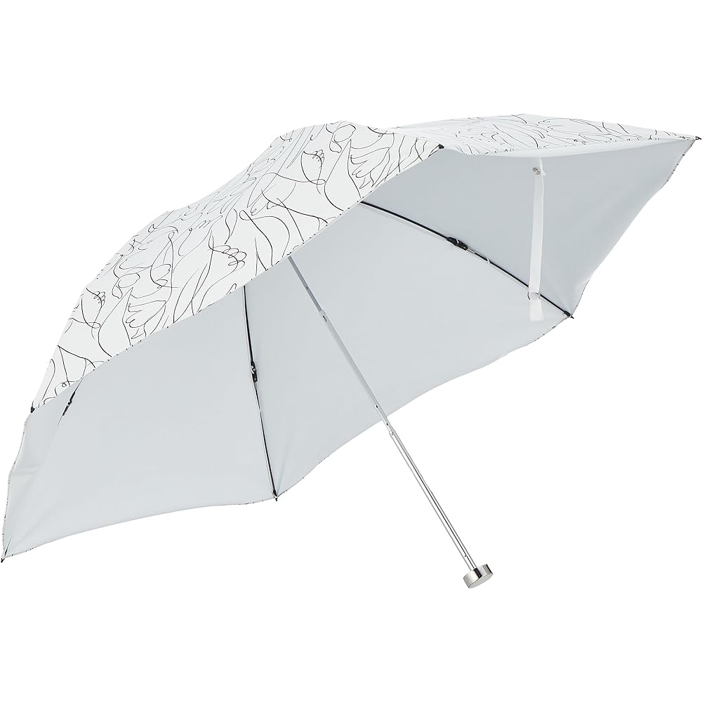 MOONBAT Fuwacool Folding Umbrella Parasol [For both sun and rain, first class shading] 50cm Line Flower