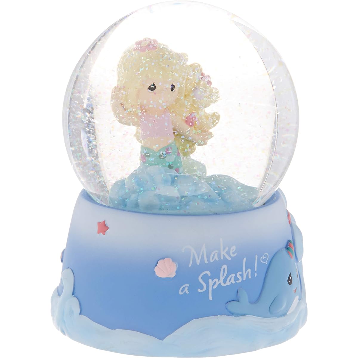 Precious Moments 193102 Make A Splash Mermaid Musical Snow Globe Water Ball One Size Fits All Multicolor