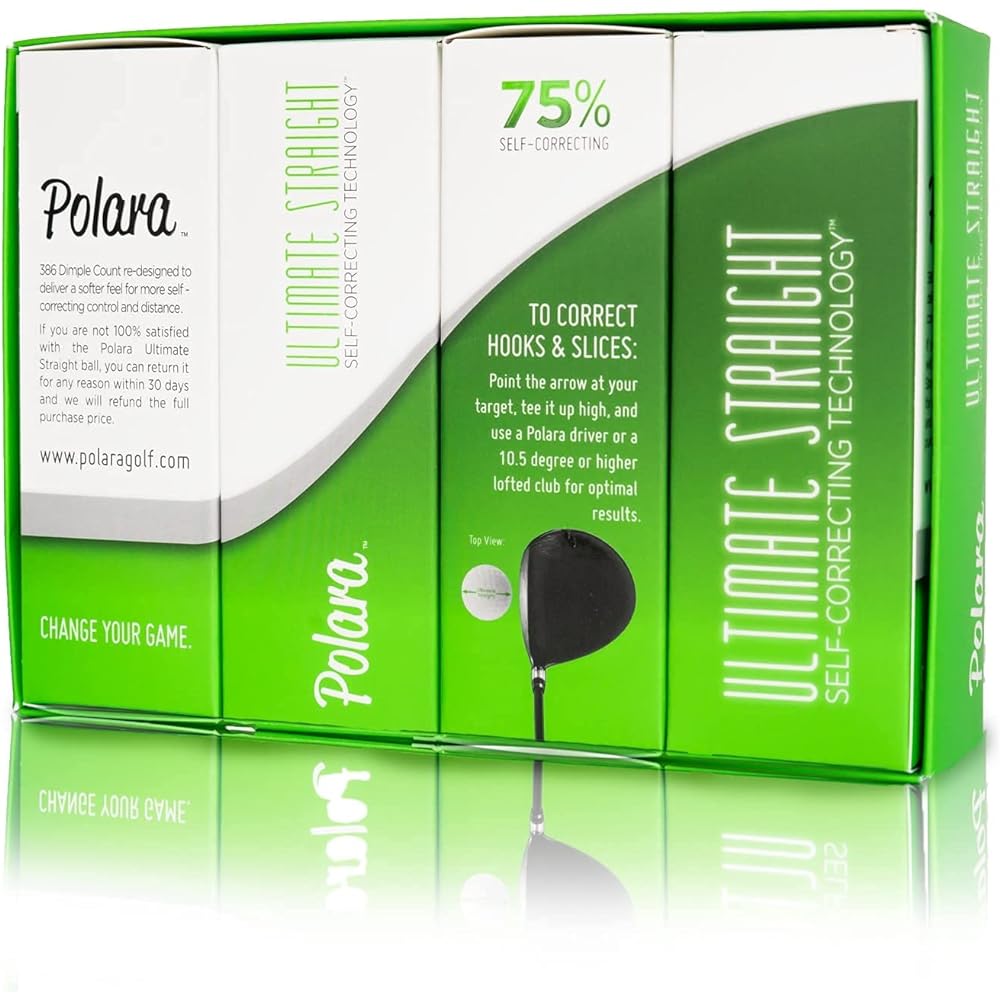 POLARA Golf Ball XDS 3 Piece ULTIMATE STRAIGHT