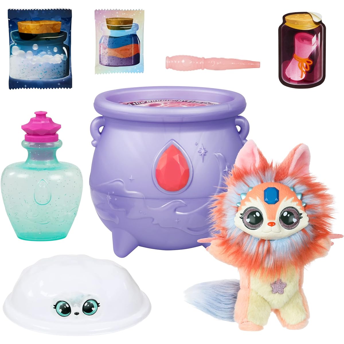 Magic Mixies Cauldron Plush Toy Color Surprise Magic