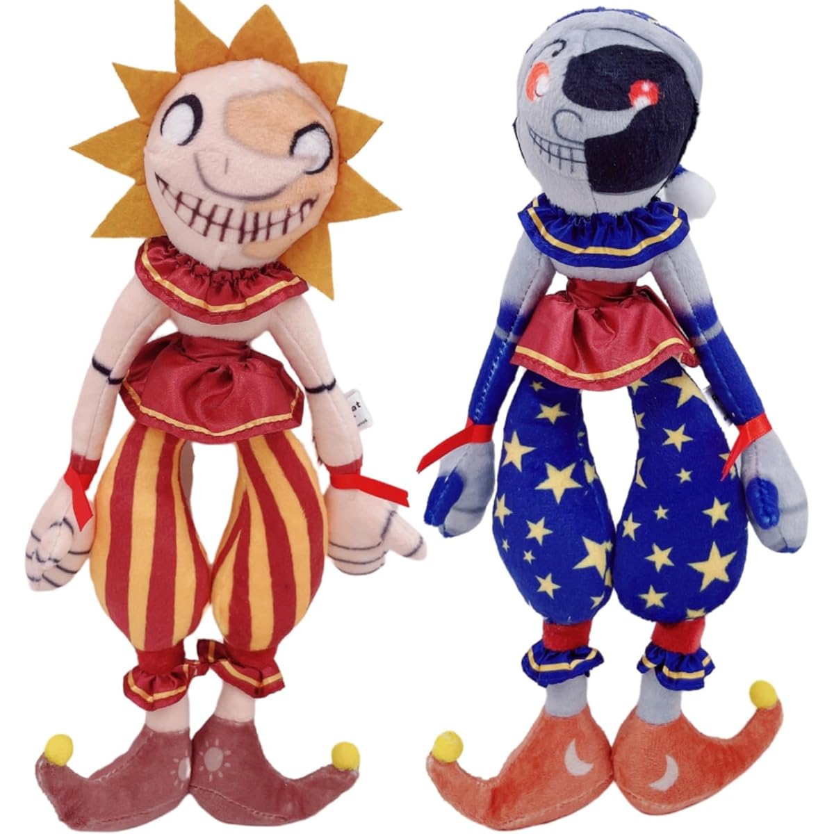 fesmaro Sun and Moon Plush Toy Set - Handmade Stuffed Animals for Kids, Fun 2 Piece Plush Doll Gift (2 Pieces)