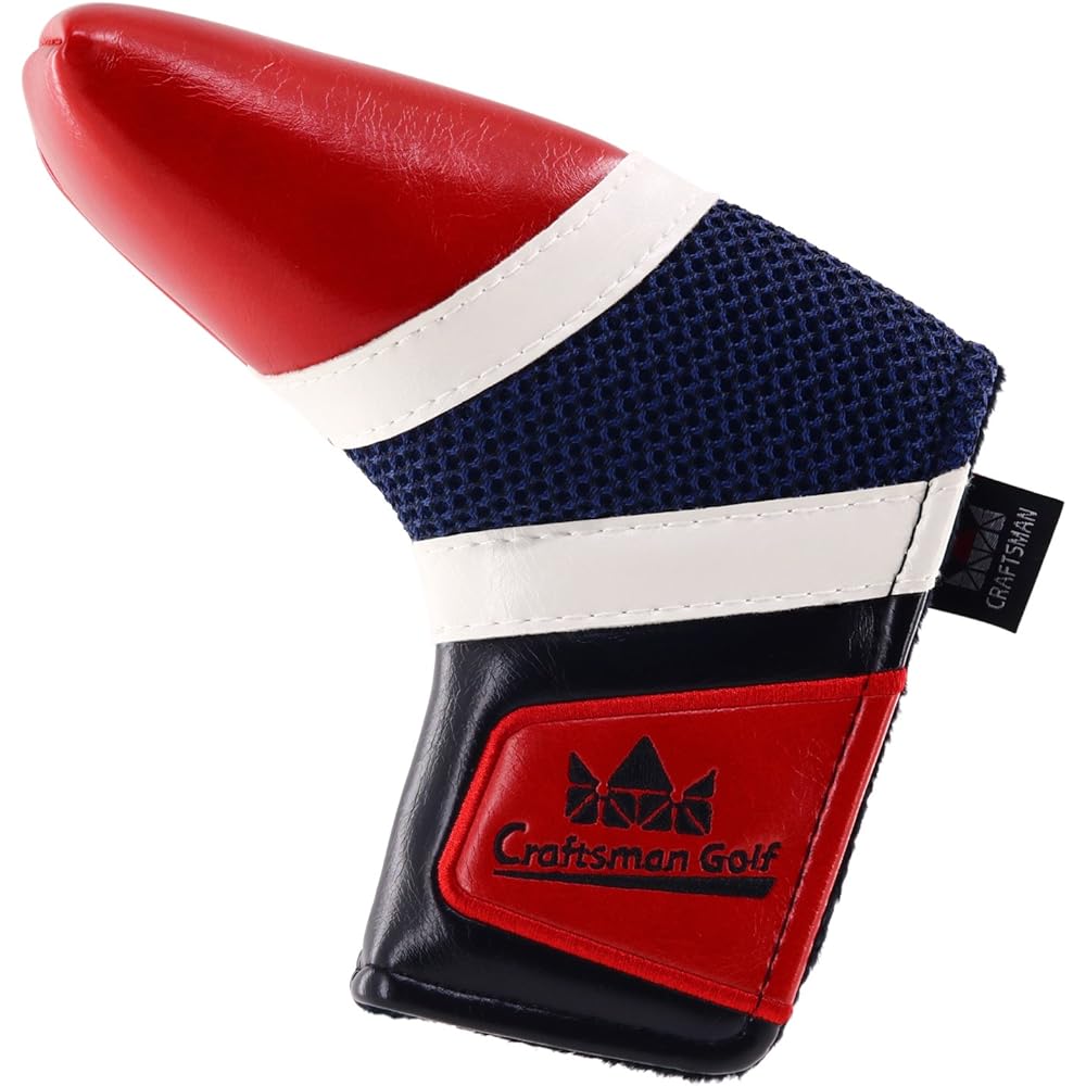 Craftsman Golf Classic Red White Blue Blade Putter Cover for Scotty Cameron Odyssey