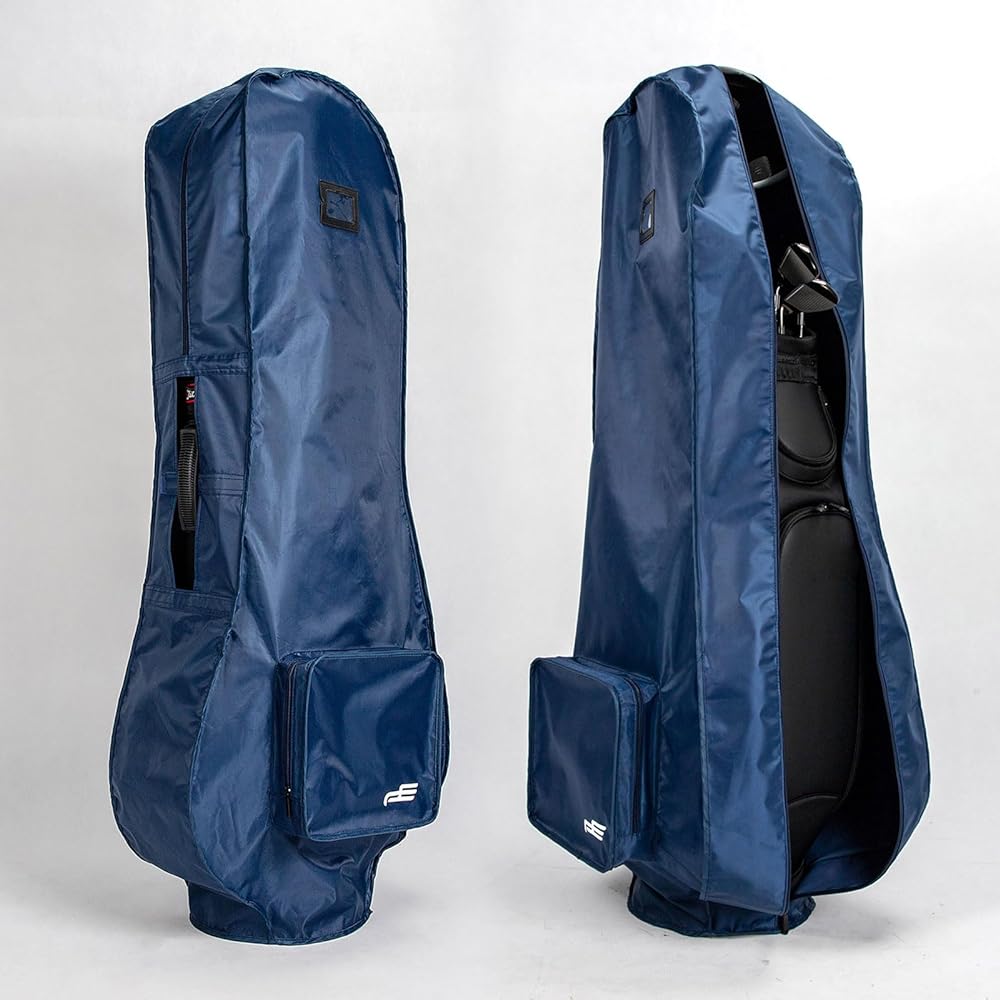 Golf Bag Cover Waterproof Golf Travel Cover Caddy Bag Golf Bag Cover Foldable Compact Storage for Push Cart