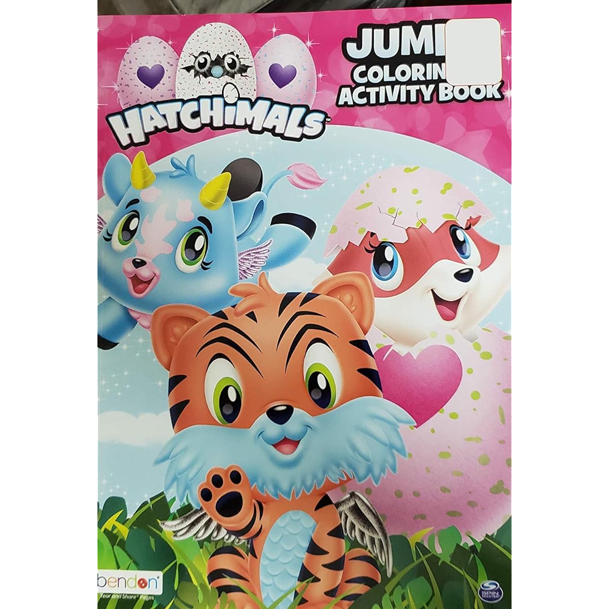 hatchimals jumbo coloring & activity book