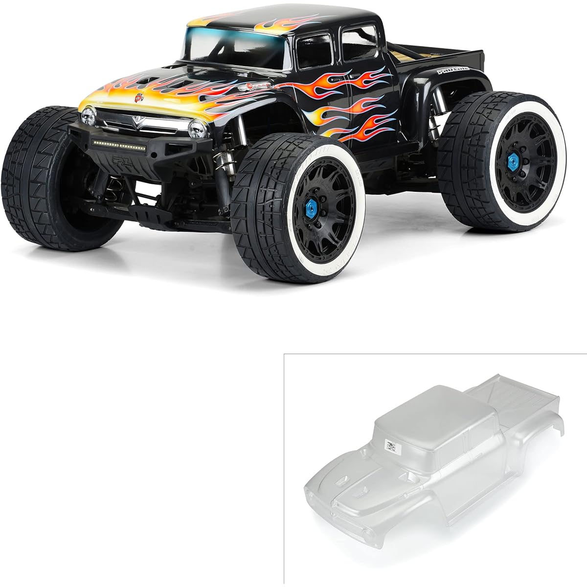 Pro-line Racing 1/6 Precut 1956 Ford F-100 Clear Body X-MAXX PRO361017 Wings & Decals for Car/Truck Bodies