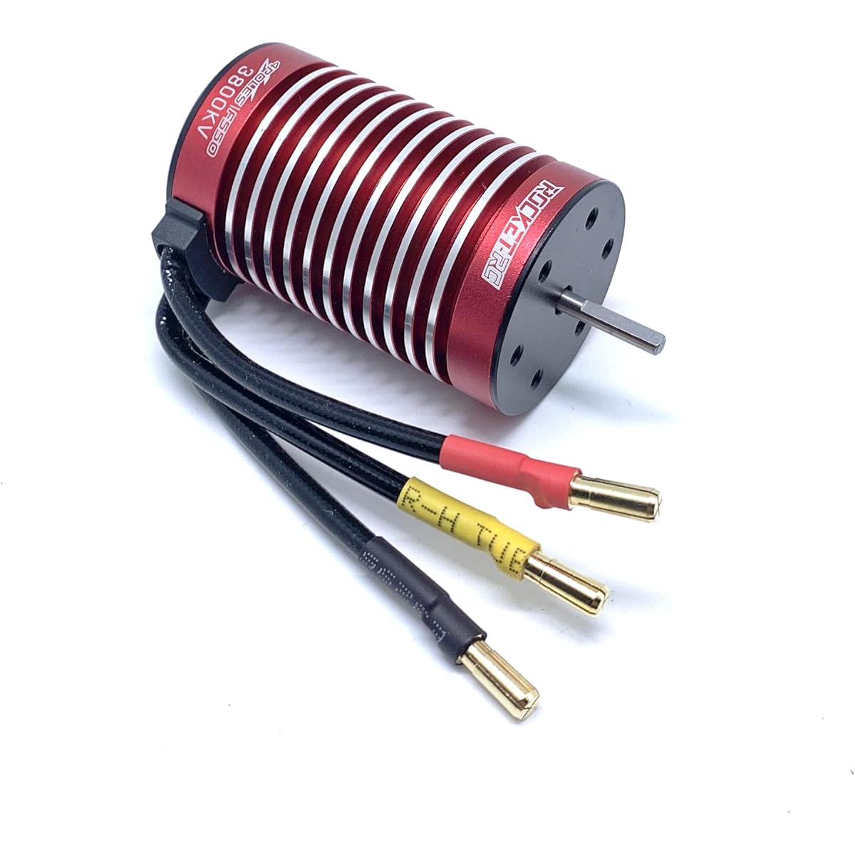 Surpass Hobby Supersonic F550 (ø35.8x58mm) 3800KV Brushless Motor Shaft 3.175mm Built-in Temperature Sensor and Sensor Port for 1/10 1/12 RC Car