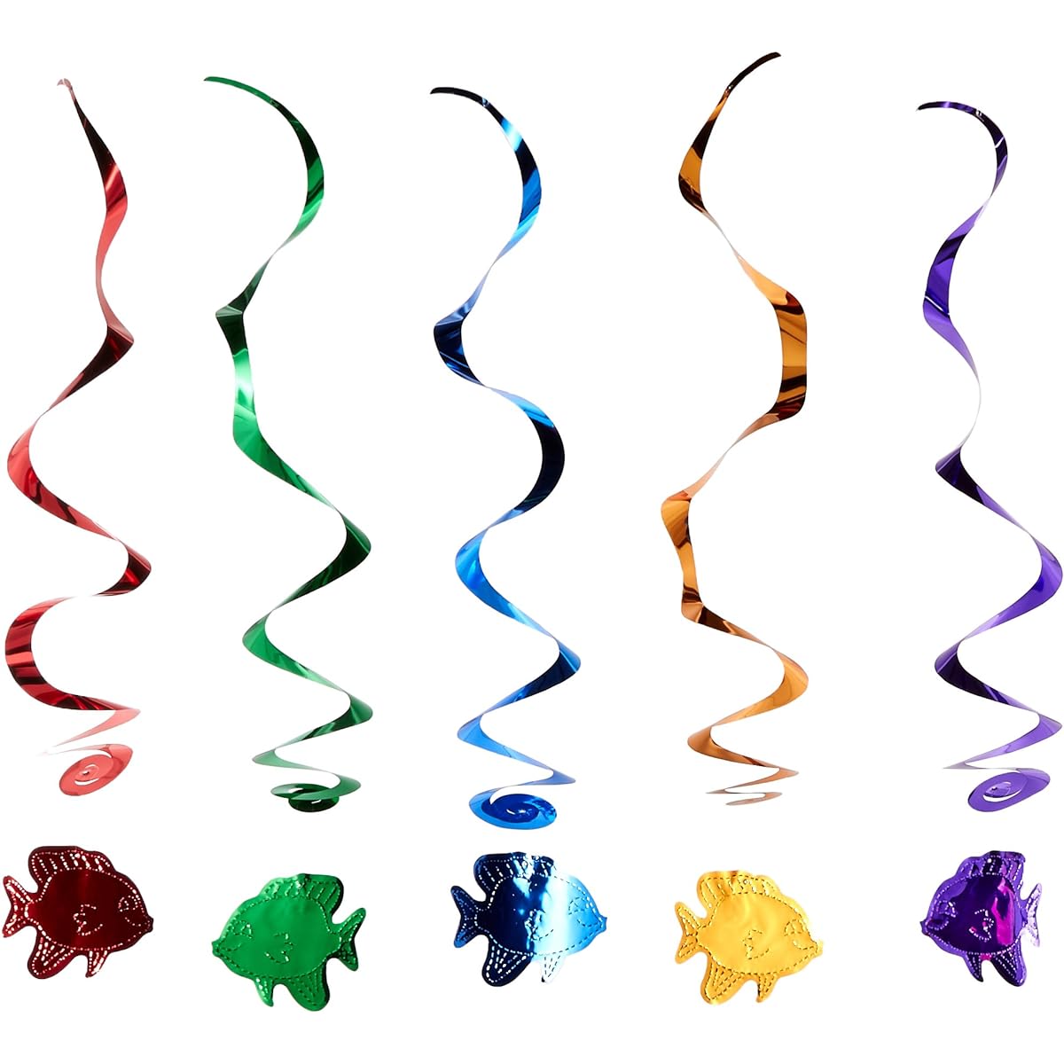 Beistle 5 Pack Fish Whirl 3ft