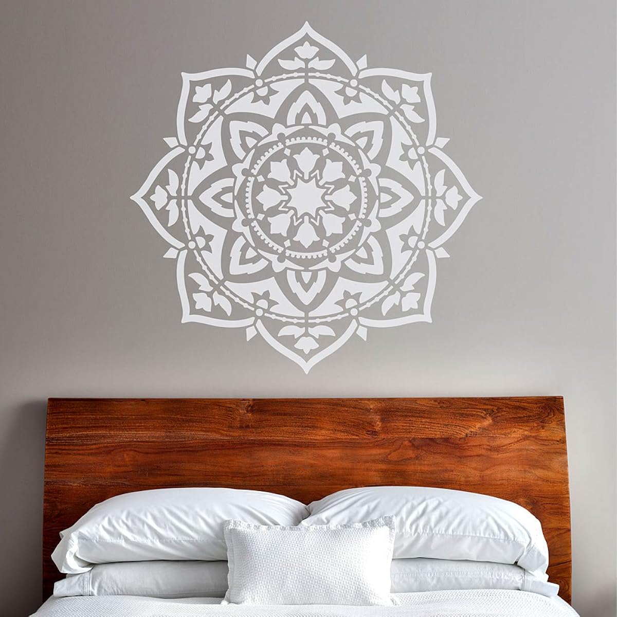 Mandala Stencil Rangoli - Reusable Stencils Wall Stencils - For DIY Wall Decor - Trendy Easy Fun Wall Decor - by Cutting Edge Stencils 30" MD012_30