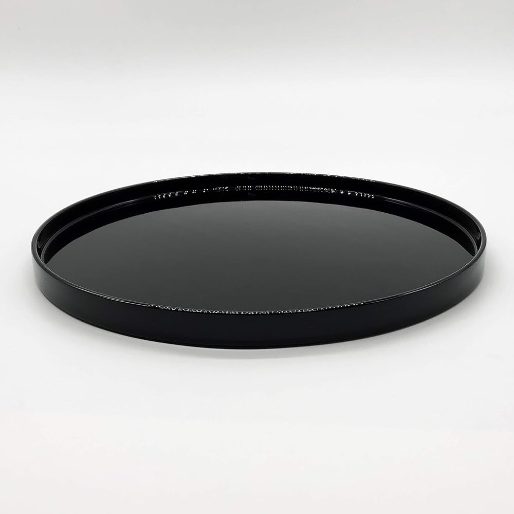 Wajima-nuri round tray 9 inch black WA6-3