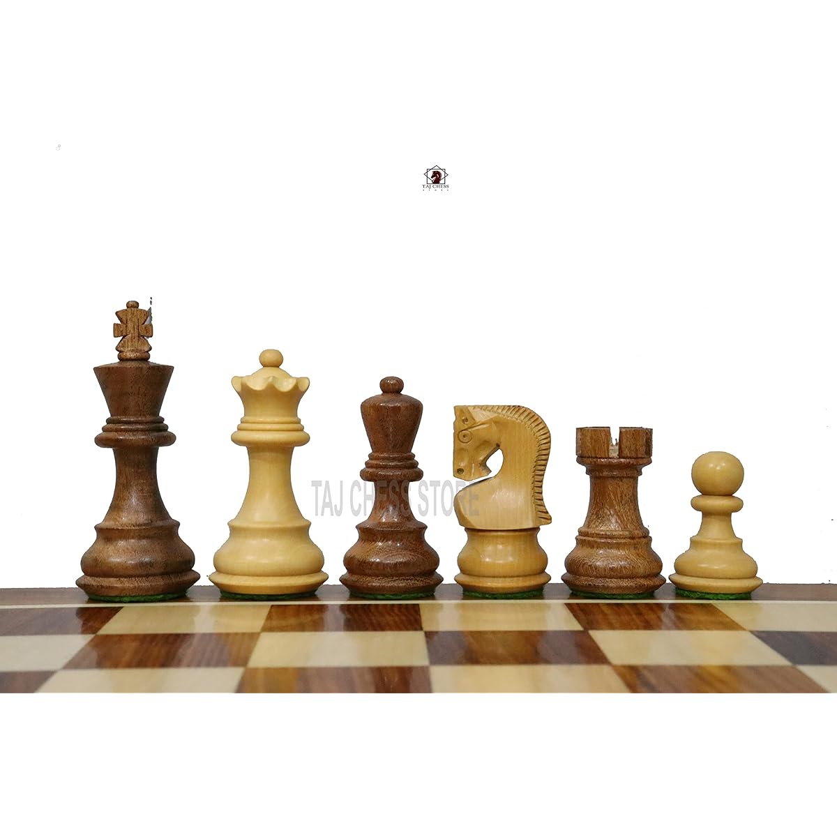3" Russian Zagreb Chess Pieces Set Only | Luxury Unique Chess Set Golden Rosewood | Best Gift for Her or Him | Chess Moscow