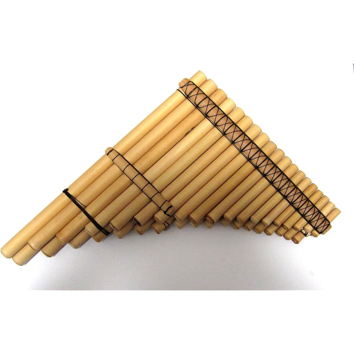 Chromatic Sampogna Professional Malta 2-row type (18+19 tubes) made of reed [Marukusha] [ZAMPOnA CROMATIC MALTA MALLKU 18+19]