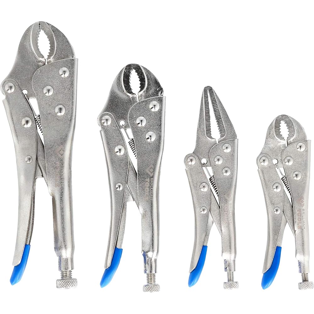 KS Tools Locking Pliers/Grip Pliers Set 4 Pieces BT065004