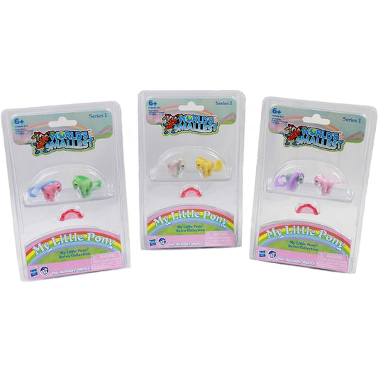 World's Smallest My Little Pony Retro Collection Series 1 Complete Set - Set of 3