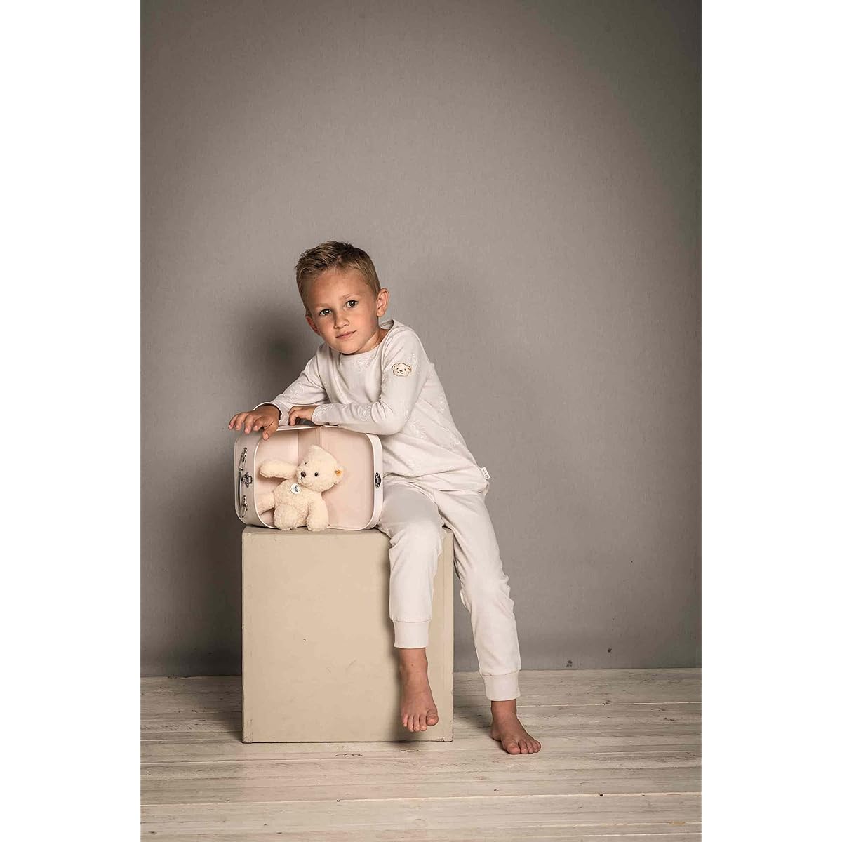 Steiff Teddy Bear Plush Toy Teddy bear special suitcase 08/Mila Teddy bear in suitcase [Parallel import goods]