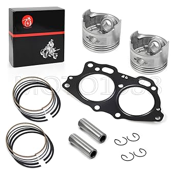 Extra Large 0.25mm Piston & Ring Gasket Seal Top End Rebuild Kit for EZGO 4 Cycle Gas Golf Cart 350cc EH35C MCI Fuji Robin Engine 1996-2008