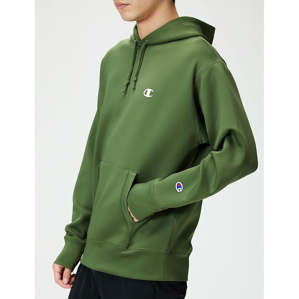 [Champion] Hoodie Long Sleeve One Point Logo Hooded Sweatshirt C8-WS102 Men's