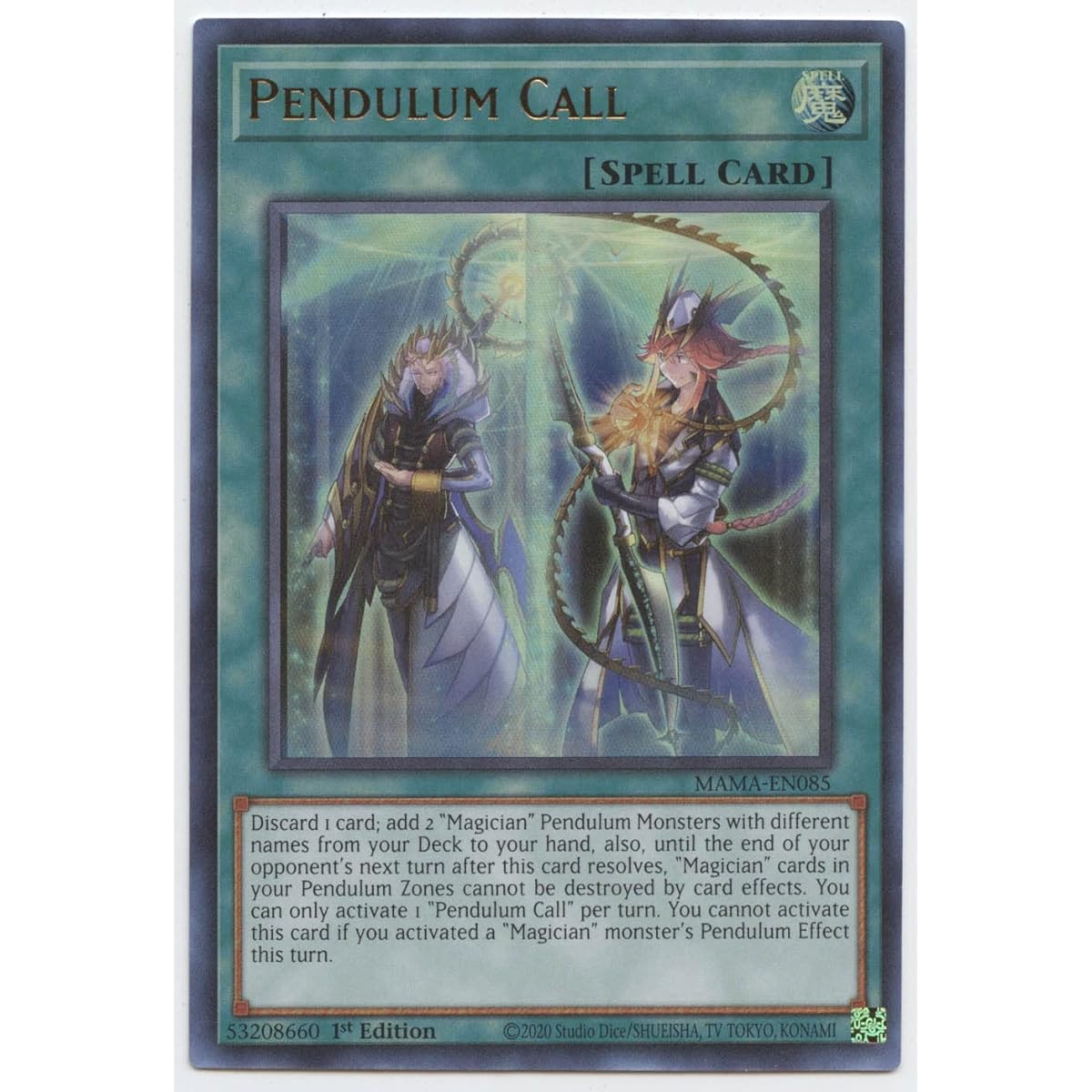 Pendulum Call - MAMA-EN085 - Ultra Rare - 1st Edition