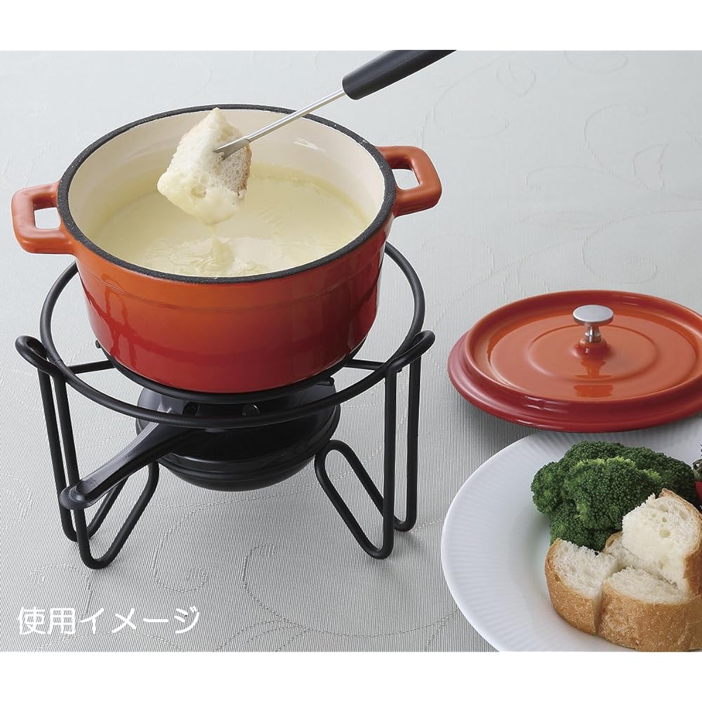 Koyo Pottery Iron Oval Cocotte 19cm Bake Orange S9954007