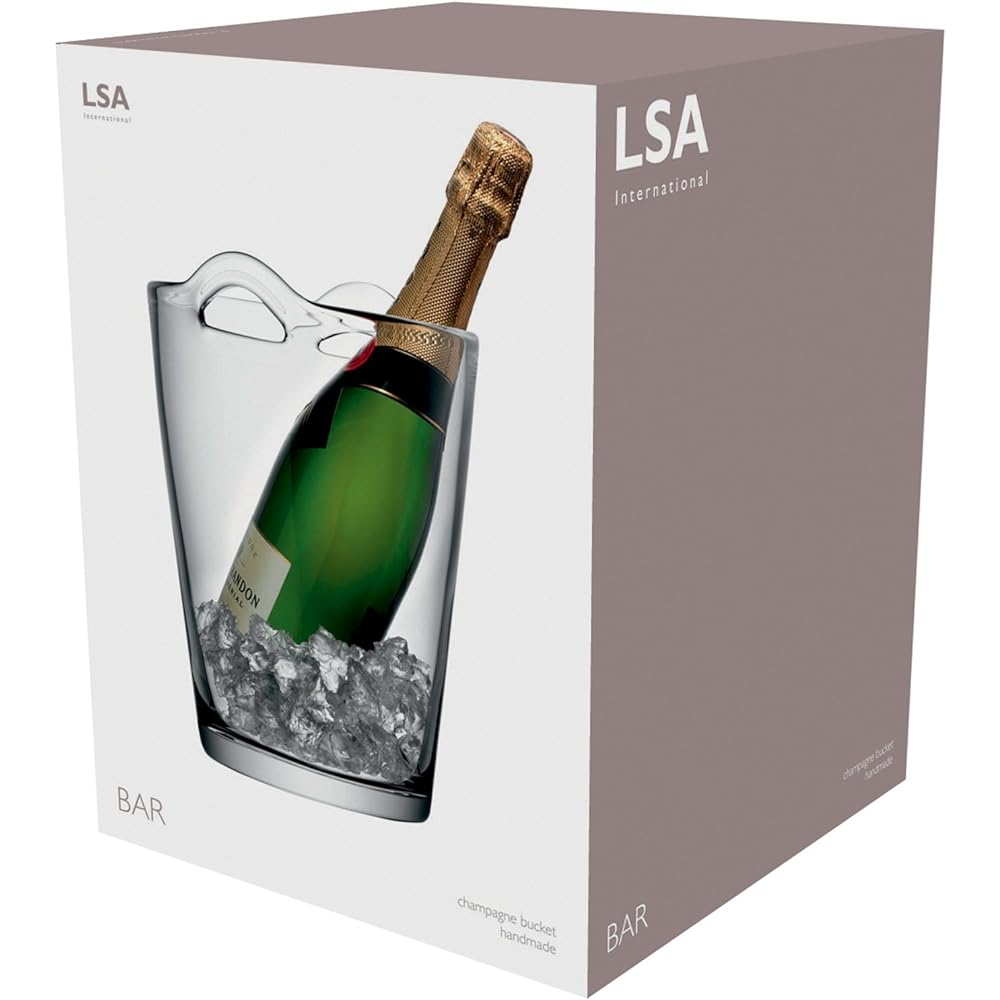 LSA Champagne Basket Clear Height 26cm STACK G259-26-991