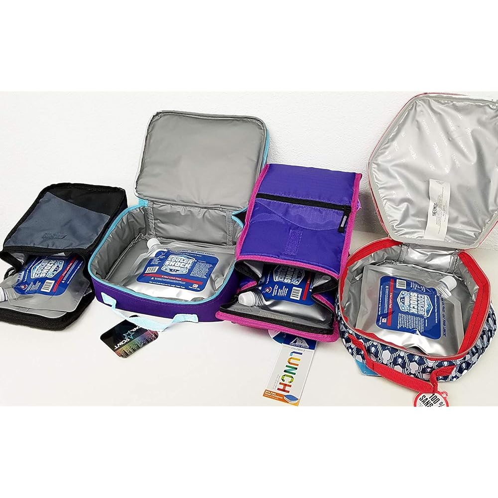 Cooler Shock Ice Pack, Long Time, Powerful, Cold Preservation, 7CSSSET, Set of 5 S Size, Reusable, Rapid Freezing for 8 Hours, Keeps -7.8℃