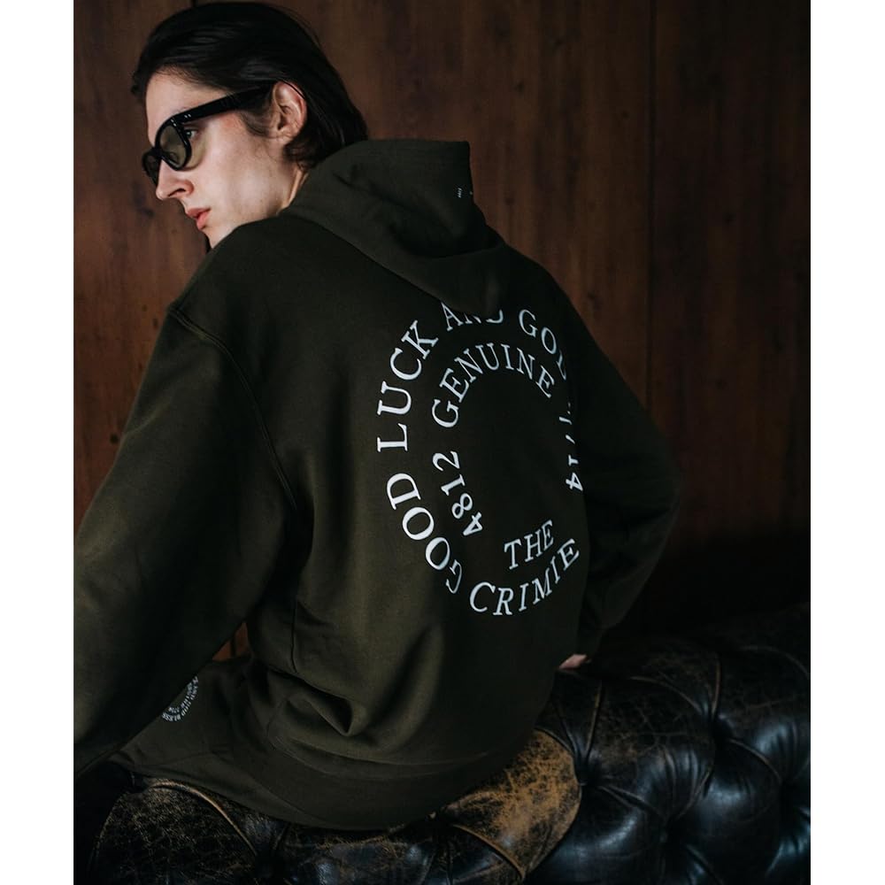 [Climy] CIRCLE LOGO SWEAT HOODIE Circle Logo Sweatshirt Hoodie Setup Men's Brand Adult