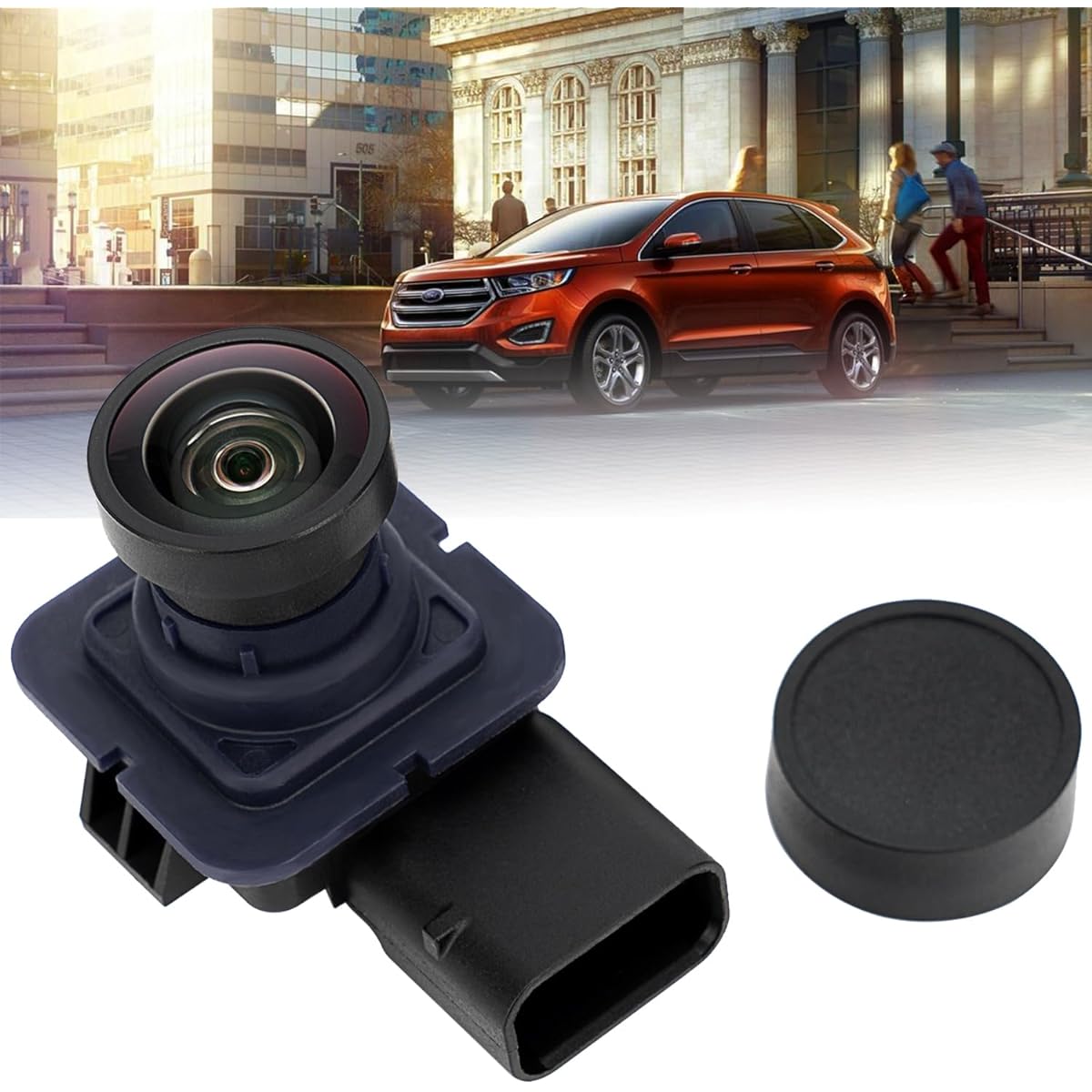 Qagea Rearview Backup Reverse Park Assist Camera Backup Camera Compatible with 2011-2015 Ford Edge & 2011-2013 Lincoln MKX BT4Z-19G490-A BT4Z-19G490-B FL1T-19G490-AC DA1Z-19G490-A 590-00 69