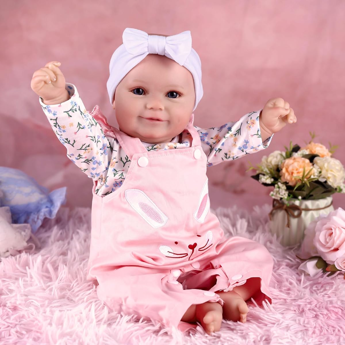 BABESIDE Reborn Baby Doll 20 Inch Cute Soft Vinyl Realistic Newborn Baby Doll Posable Lifelike Baby Doll with Doll Accessories for Girls Ages 3 and Up