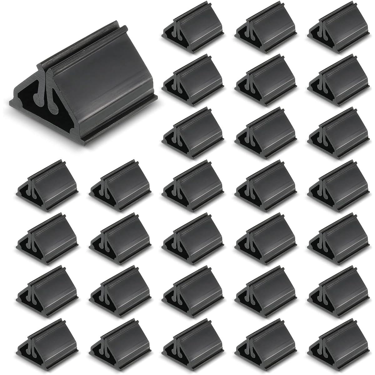 30 Pieces Game Card Stands Plastic Card Holders DIY Board Game Stands for Gaming Party Favors (Black)