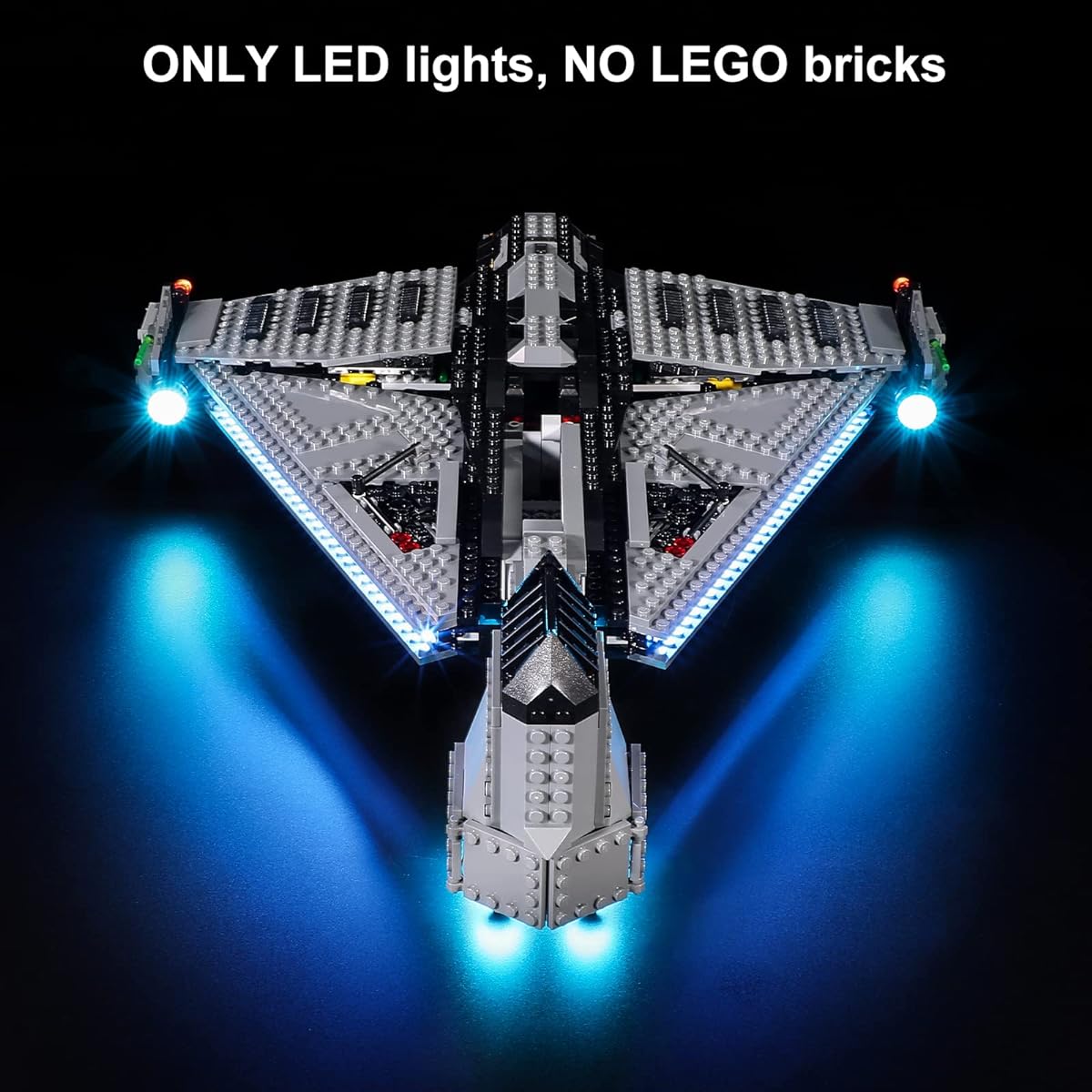 Vaodest LED Light Design and configuration compatible with LEGO 75323 Justifier Set 75323 (LED light only, not building block kit)