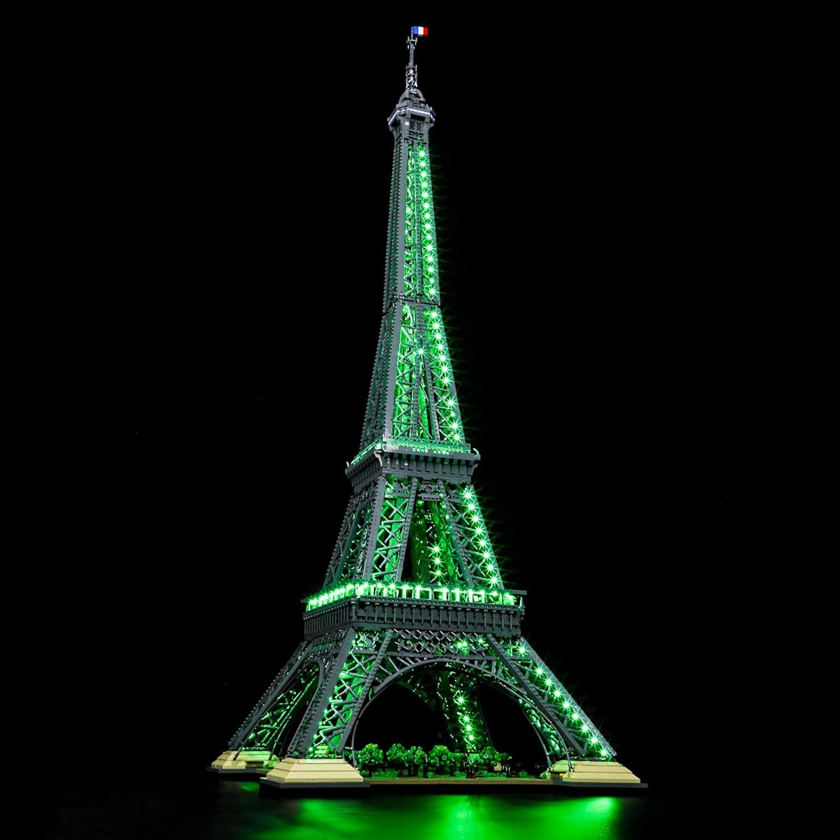 Lego-10307 Eiffel-Tower LED Lighting Kit Compatible with Lego Building Blocks Remote Control Version Model Set Not Included