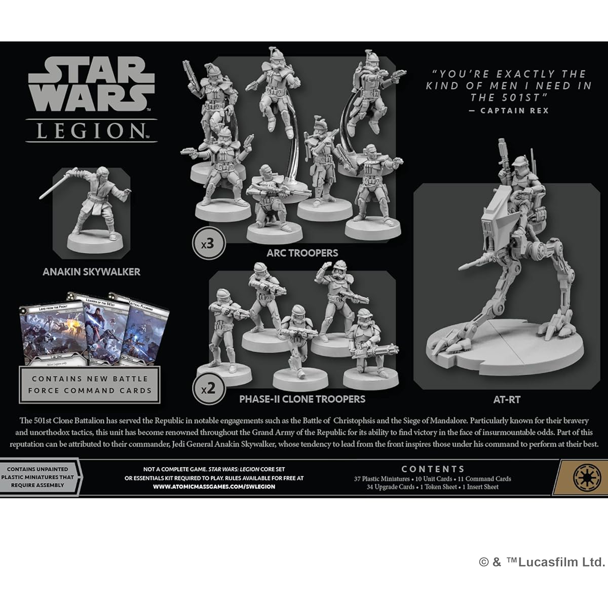 Star Wars Legion 501st Legion Battle Force Starter Set