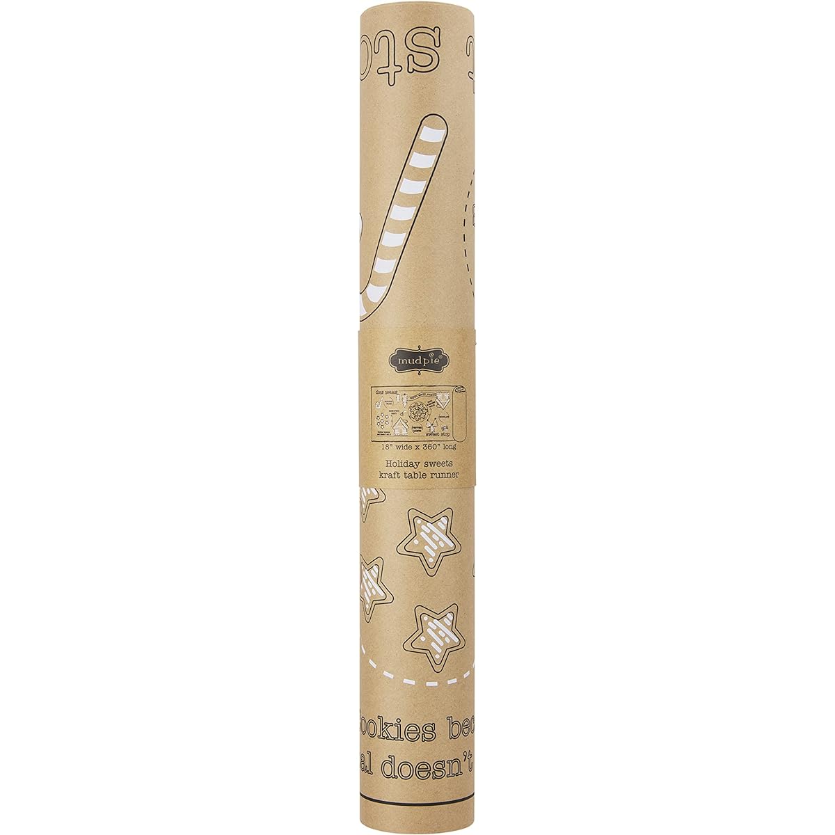 Mud Pie Holiday Kraft Paper Table Runner Christmas Paper 18" x 360"
