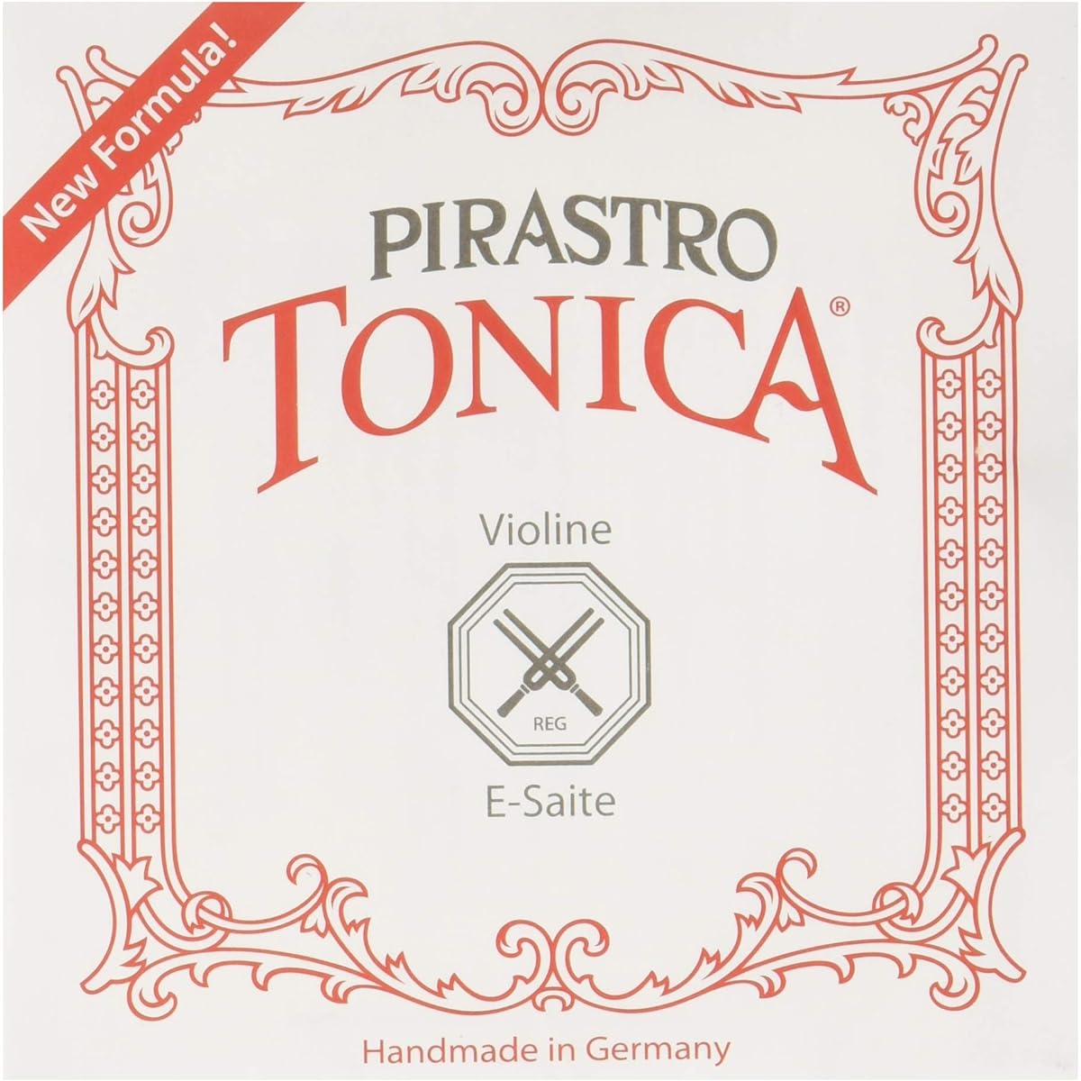 Violin Strings PIRASTRO TONICA Tonica 4/4 Size 4 String Set (E String: Loop #3128 Silvery)