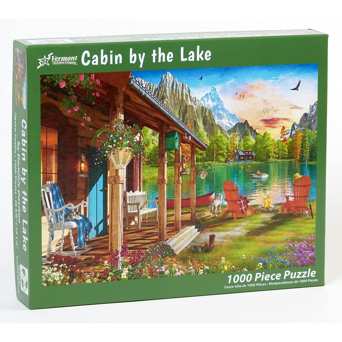 Vermont Christmas Company Cabin by The Lake Jigsaw Puzzle 1000 Pieces