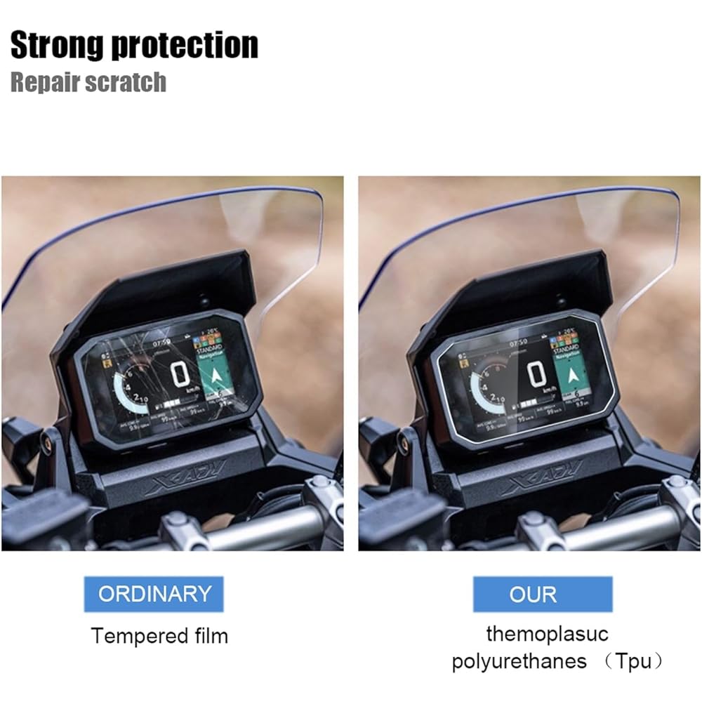 Fits for Honda XADV-750 XADV 750 2021-2023 Motorcycle Scratch Cluster Screen Dashboard Protective Instrument Film (Color : 2 sheet)