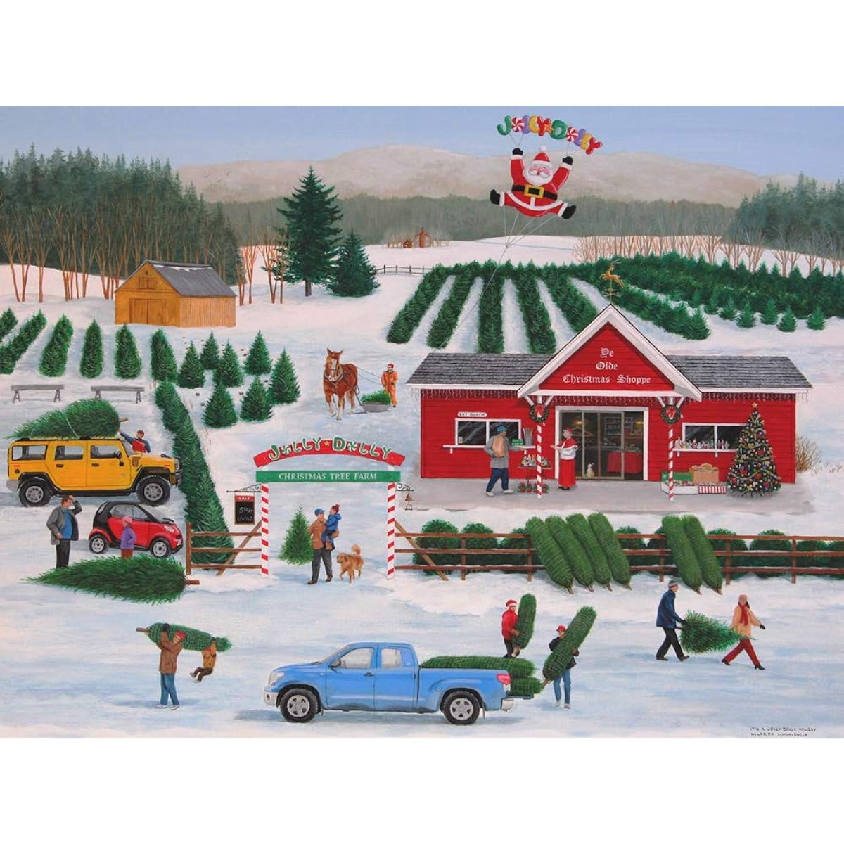 It's a Jolly Dolly Christmas Jigsaw Puzzle 550 Piece