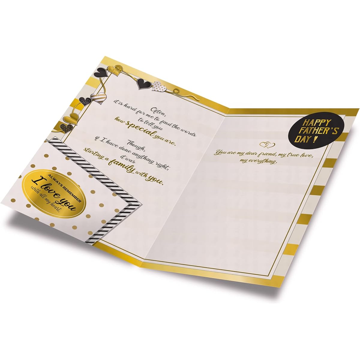 Father's Day Card for Husband Prime Greetings Made in the USA Eco-Friendly Heavyweight Card Stock Premium Envelope Included 5" x 7.75" Protective Envelope Included