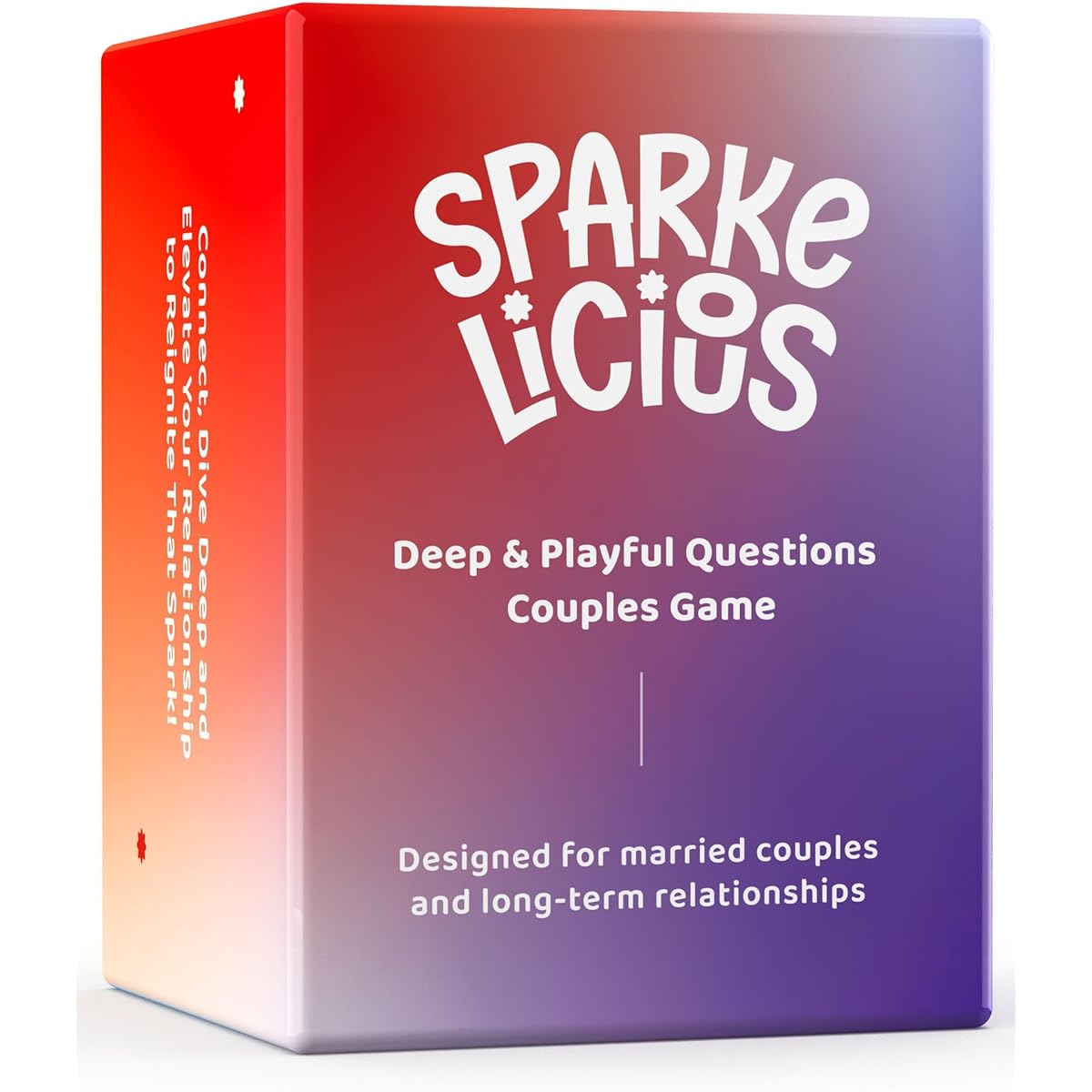 Lilexo Sparkelicious: A fun and romantic couples game for date night. Spark great conversations, deepen connections, and spice up your relationships. 160 question card games for couples