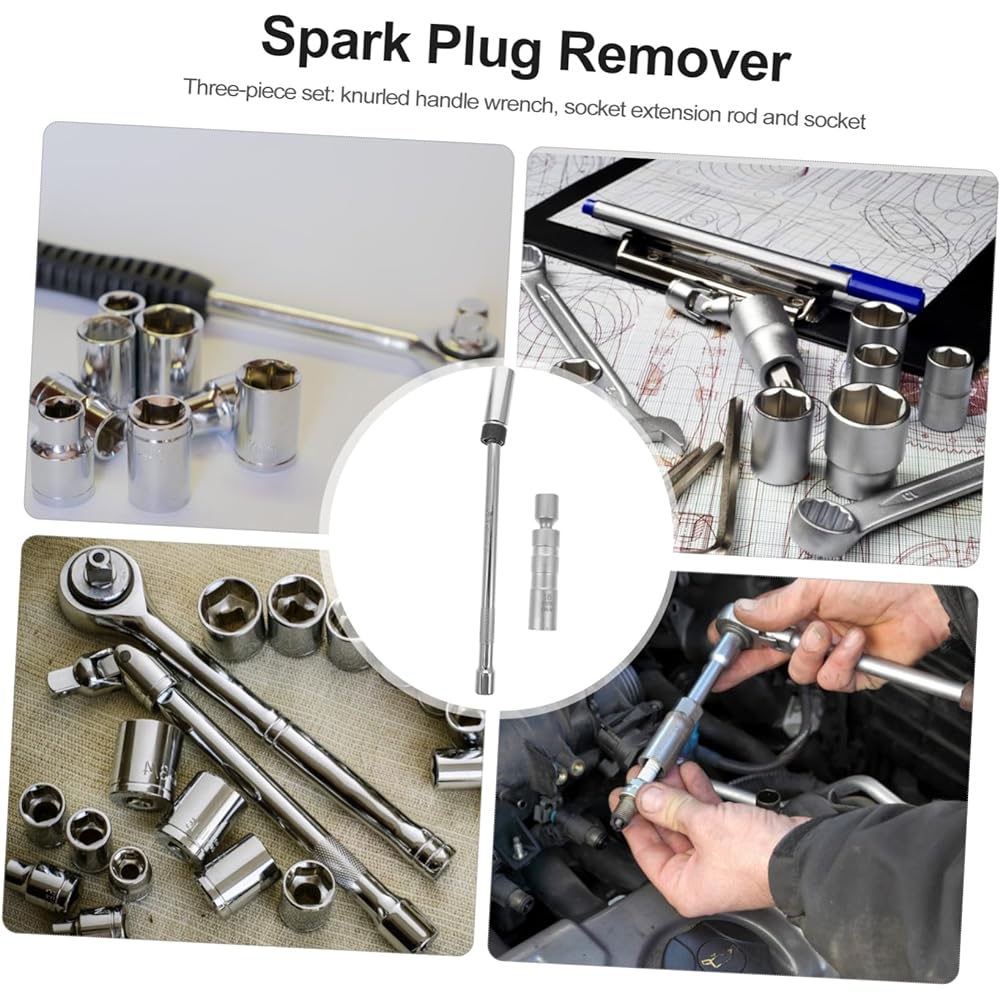 Vaguelly 4pcs Socket Wrench Spark Plug Spanner Tool Spark Plug Tool Socket Spark Plug Socket Spark Plug Remover Spark Plug Installer Tool Rotating Included