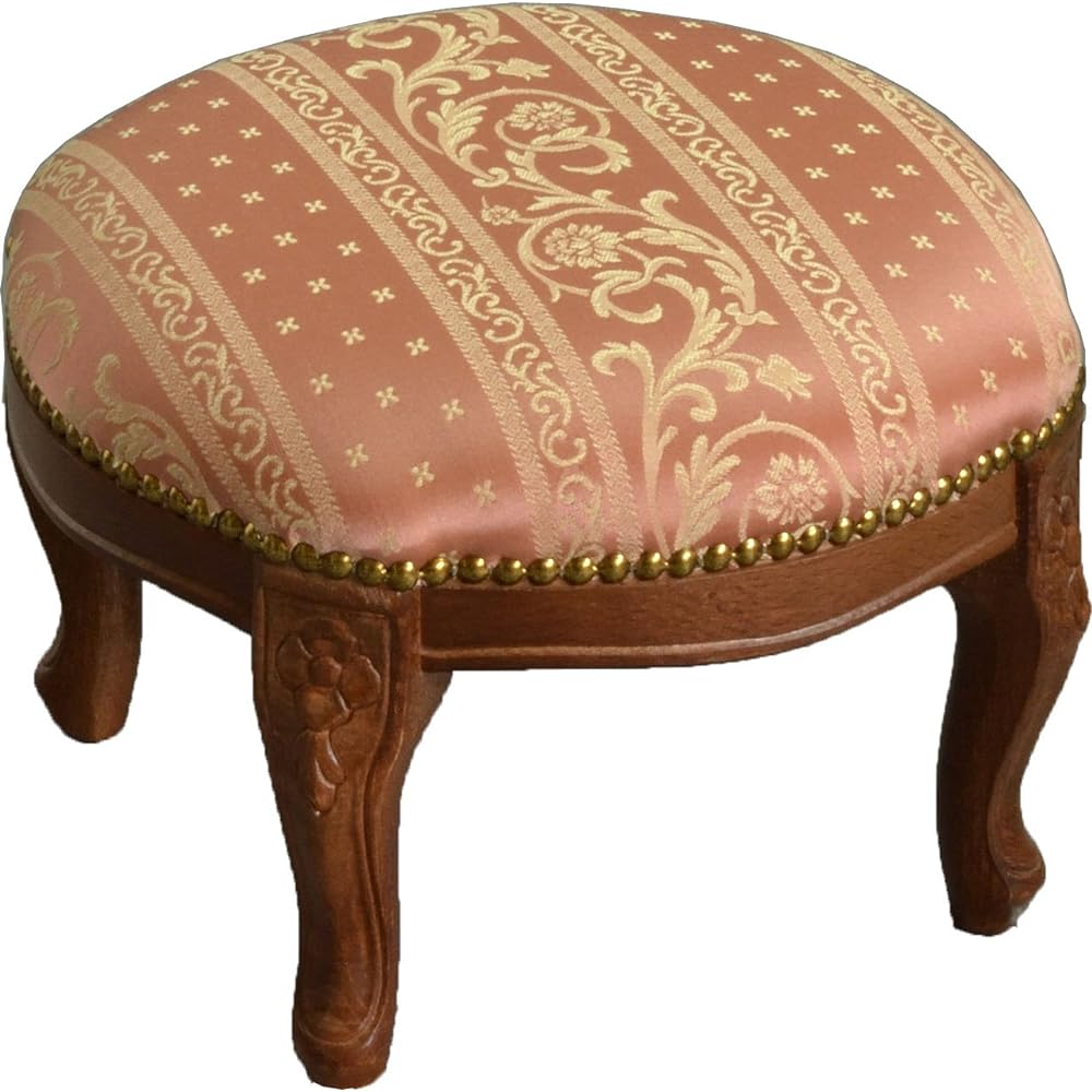 Royal Arden Mini Stool Made in Italy Round 26cm Pink 51451