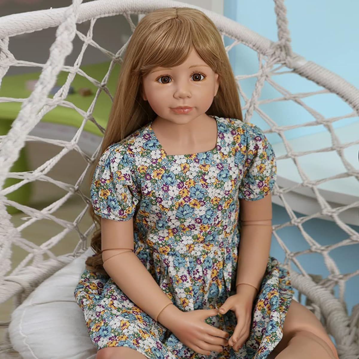 120cm Giant Reborn Baby Silicone Doll Toddler Girl Princess 3-4Years Old Dress Model Ball Jointed Kids Playmates Christmas Gift Toys Early Education