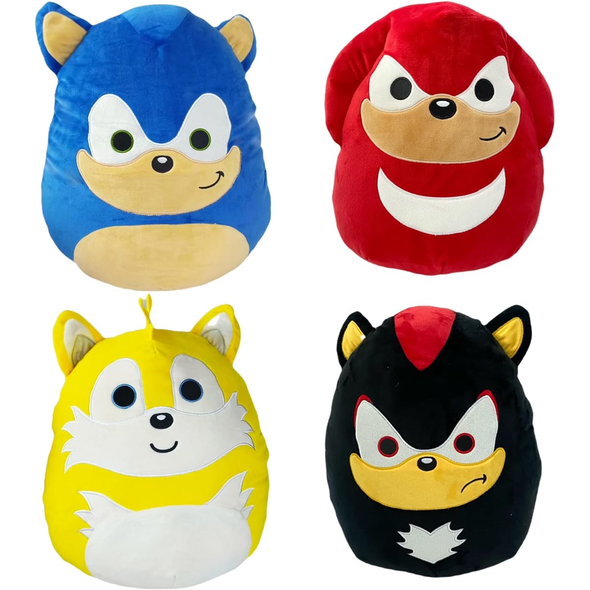 DEYOU Classic 14" Hedgehog Plush Stuffed Animal Figure Classic Hedgehog Plush Toy for Boys and Girls Best Gifts (4 Pieces)