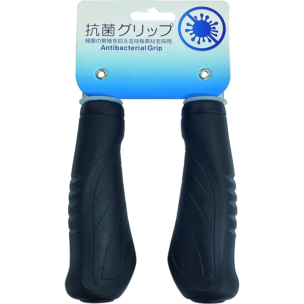 Noguchi Bicycle Grip [Antibacterial Treatment Ergo Grip] L&L Black